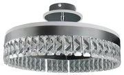 LED Dimmelhető felületre szerelhető csillár LED/75W/230V 3000-6500K króm + távirányítás
