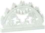 Karácsonyi LED dekoráció Téli erdő, 29x4,5x19 cm,6 LED, meleg fehér