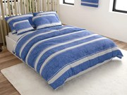 Renforcé pamut ágynemű BLUE LINE kék Ágyneműhuzat mérete: 70 x 90 cm | 140 x 200 cm