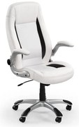 Saturn irodai fotel, fehér / fekete