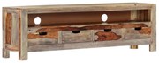 tömör akácfából TV-szekrény 130 x 30 x 40 cm