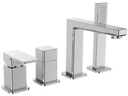 Sapho - TURSI 4-lyukú kádcsaptelep, fényes króm