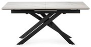 Bővíthető étkezőasztal kerámia asztallappal, hosszabbító asztallappal 89,5x160 cm Belma – Marckeric