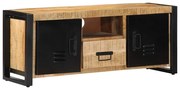 tömör nyers mangófa TV-szekrény 100x30x40 cm