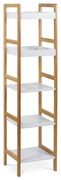Bambusz állvány, 5 polcos, 128 cm, 5 emelet