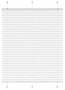 pliszírozott redőny Fehér 110x150cm szövetszélesség 109,4cm