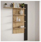 Fali polc INAR tölgy/fekete