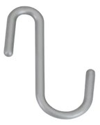 Ezüstszínű függő műanyag akasztó szett 6 db-os City – Metaltex