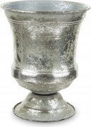 Virágtartó Fém Fedél Ezüst 16x13cm Retro 15