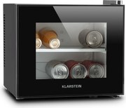 Klarstein Happy Hour mini hűtőszekrény, 10 liter, B energiahatékonysági osztály, 65 W, fekete