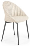 Bente étkezőszék, bézs / fekete
