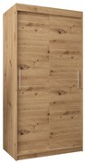 Ruhásszekrény 100 cm Toki (artisan tölgy + artisan tölgy). 1064799
