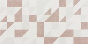 Dekor Rako Tess textil piros 20x40 cm matt/fényes WADMB454.1