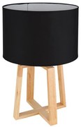 Globo 21621B - MORITZ asztali lámpa 1xE14/40W/230V fekete