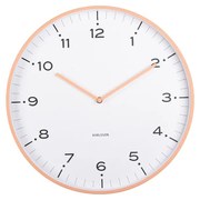 Karlsson 6011OR design falióra narancssárga,átmérője 40 cm