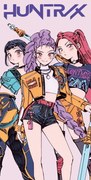 K-pop Démonvadászok Rebel Girls fürdőlepedő, strand törölköző 70x140cm