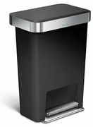 Simplehuman Pedálos szemetes 45 l, fekete