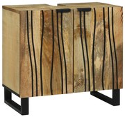 Mosdókagyló Szekrény 62 x 33 x 58 cm Szilárd Mangóból és Műszaki Fából