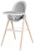 Lionelo - Gyermek étkezőszék MAYA fehér bükk