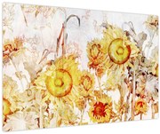 Kép - Napraforgó, festmény (90x60 cm)