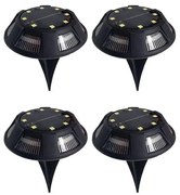 KÉSZLET 4x LED Napelemes lámpa LED/1,2V 200 mAh IP44