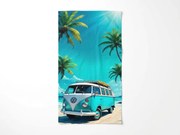 Gyorsan száradó strandfürdőlepedő BREEZIO türkizkék 70 x 140 cm, 100% mikroszál