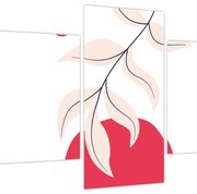 Kép - Rózsaszín virágos absztrakció N⁰2 (90x60 cm)