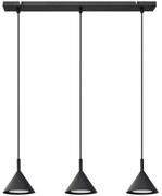 Csillár zsinóron ETNA 3xGX53/10W/230V fekete