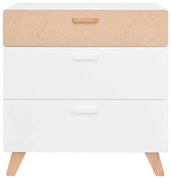 Gyerek komód fehér /bükk HOPPA