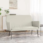 vidaXL krémszínű bársonypad 108x79x79 cm