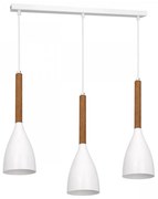 Csillár zsinóron MUZA NEW 3xE27/60W/230V fehér