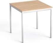 Általános asztal fémlábbal, 75x75 cm, MAYAH Freedom SV-37, tölgy (IBXA37T)