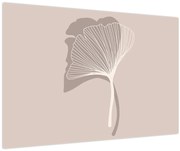 Kép - Bézs színű levelek N⁰4 (90x60 cm)