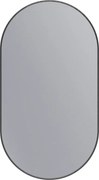 Erga Oval, ovális tükör 55x100cm, fekete keret, ERG-V01-OVAL-5510-BK