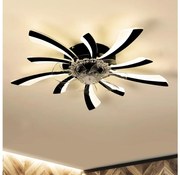 Brilagi-LED állítható lámpa ventilátorral LED/50W/230V 3000-6500K fekete+DO