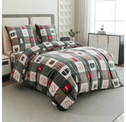 Mikroplüss ágyneműhuzat CHRISTMAS SOCKS zöld Ágyneműhuzat mérete: 2 db 70 x 90 cm | 200 x 220 cm