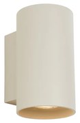 Modern bézs fali lámpa GU10 50 mm kerek 2-lámpás - Sandy