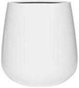 Pottery Pots Pax virágcserép, fényes fehér, többféle méretben - PotteryPots méret: M - h 46 cm, ⌀ 44 cm