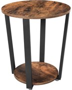 Kerek oldalsó asztal, kis dohányzóasztal 50 x 50 x 57 cm