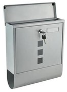 Ezüstszínű postaláda 34x30,7 cm
