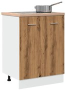 “Lyon” kézműves tölgy színű szerelt fa alsószekrény