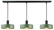 Keter Lighting Csillár zsinóron HAKI 3xE27/60W/230V zöld/fekete KE0118