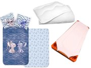 Lilo és Stitch gyerek, ovis ágyneműhuzat, derékalj és paplan/párna szett 100x135 cm 40x60 cm (Blue)