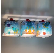 Dalber 63353 - Gyerek mennyezeti lámpa ROCKET 3xE27/15W/230V