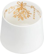 Räder MISTLETOE fehér porcelán gyertyatartó