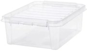 SmartStore Tárolódoboz fehér kapcsokkal Classic,21 l, 21 l