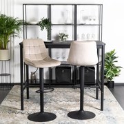 ARCOS 2 bárszék, bézs, velúr