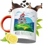 Narancssárga Bögre Gyerekeknek Gyereknapra, fényképes nyomattal