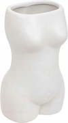 Soleya Kerámia Váza Body 10,5x17cm Fehér elegáns