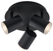 Briloner 10476229 - Fürdőszobai spotlámpa 3xGU10/5W/230V IP44 fekete